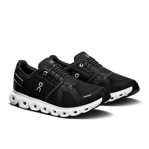 On Cloud Running Shoes Medium / Black/ White / 5 US On Cloud Women's Cloud 6 Running Shoes- Black/ White