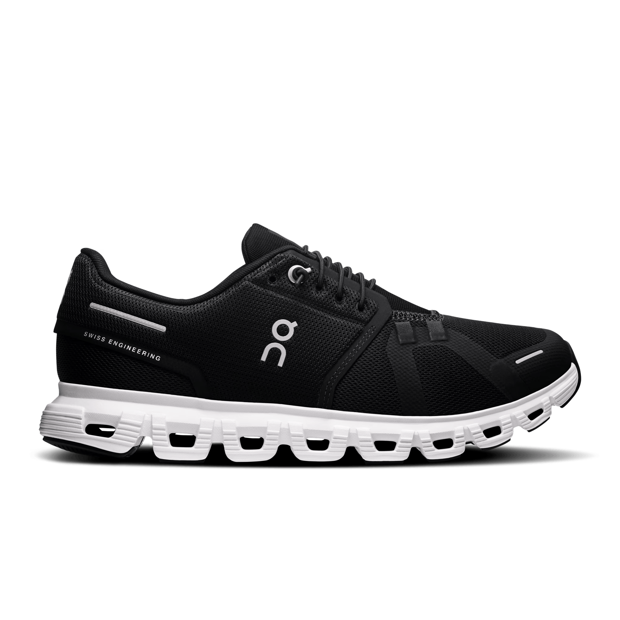 On Cloud Running Shoes Medium / Black/ White / 5 US On Cloud Women's Cloud 6 Running Shoes- Black/ White