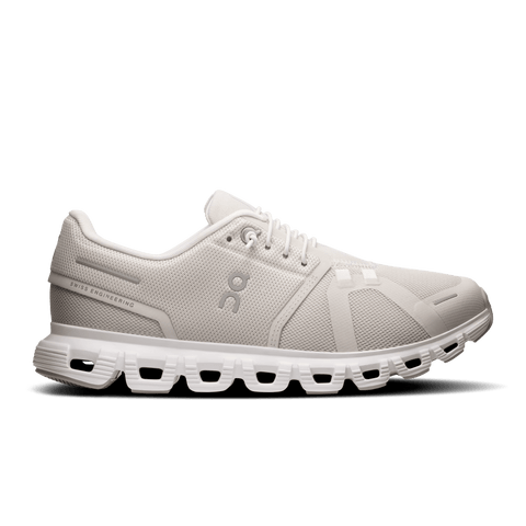 On Cloud Running Shoes Medium / Cream / 5 US On Cloud Women's Cloud 6 Running Shoes- Pearl/ White