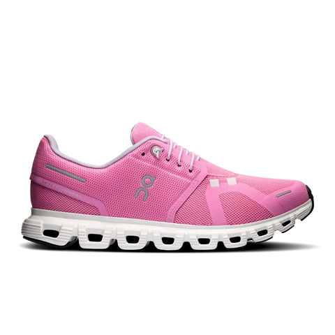 On Cloud Running Shoes Medium / Pink / 5 US On Cloud Women's Cloud 6 Running Shoes- Raspberry/ White