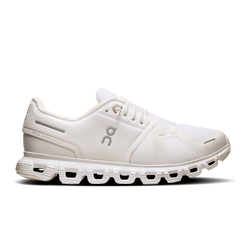 On Cloud Running Shoes Medium / White / 5 US On Cloud Women's Cloud 6 Running Shoes- White/ White