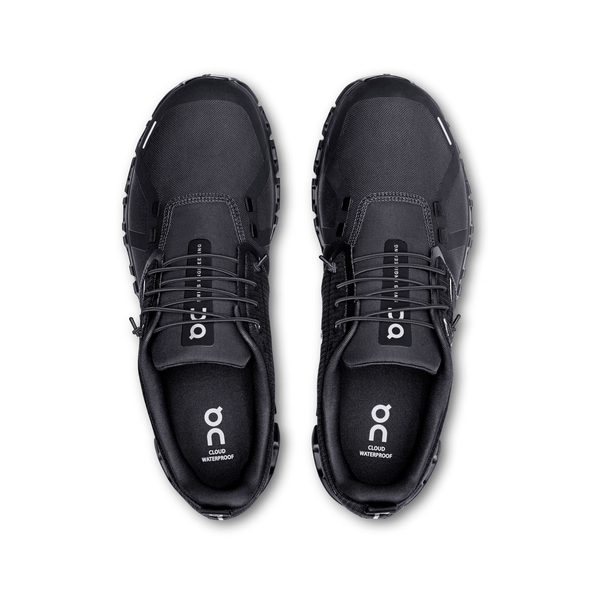 On Cloud Running Shoes On Cloud Men's Cloud 6 Waterproof Running Shoes- Black