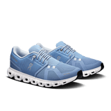 On Cloud Running Shoes On Cloud Women's Cloud 6 Running Shoes- Chambray/ White