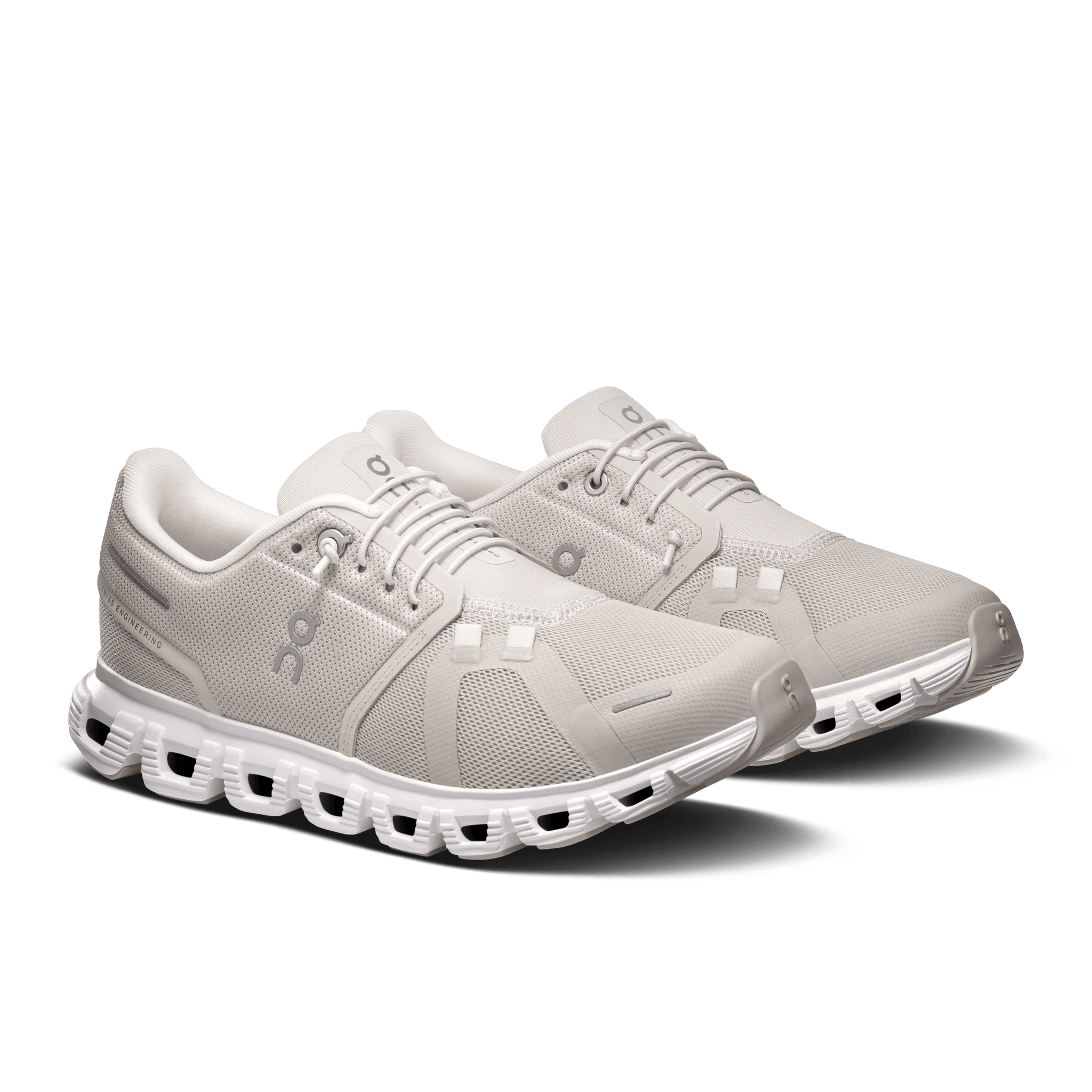 On Cloud Running Shoes On Cloud Women's Cloud 6 Running Shoes- Pearl/ White