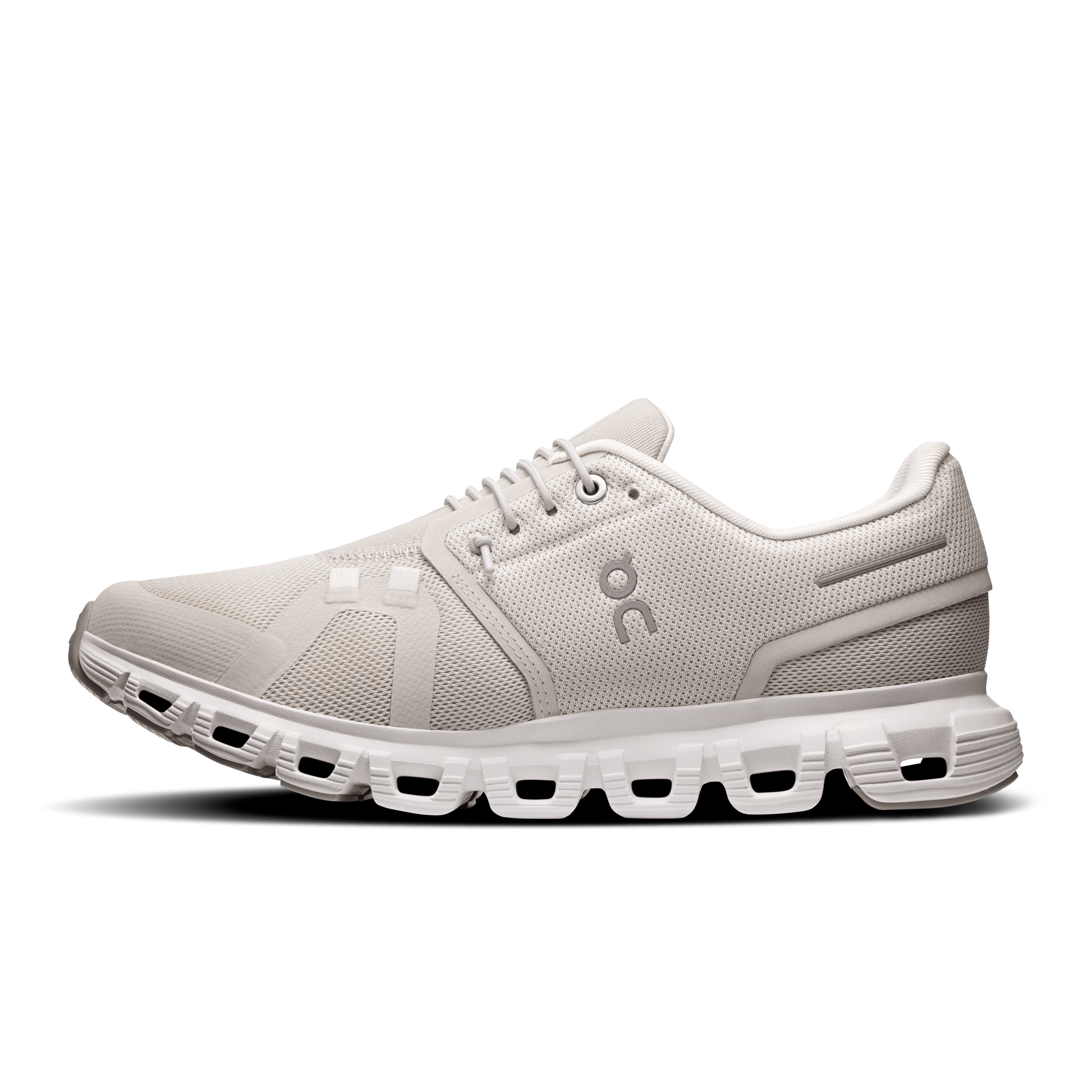 On Cloud Running Shoes On Cloud Women's Cloud 6 Running Shoes- Pearl/ White
