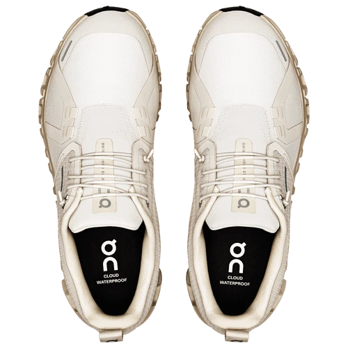 On Cloud Running Shoes On Cloud Women's Cloud 6 Waterproof Running Shoes- Pearl/ Cream