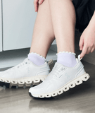 On Cloud Running Shoes On Cloud Women's Cloud 6 Waterproof Running Shoes- Pearl/ Cream