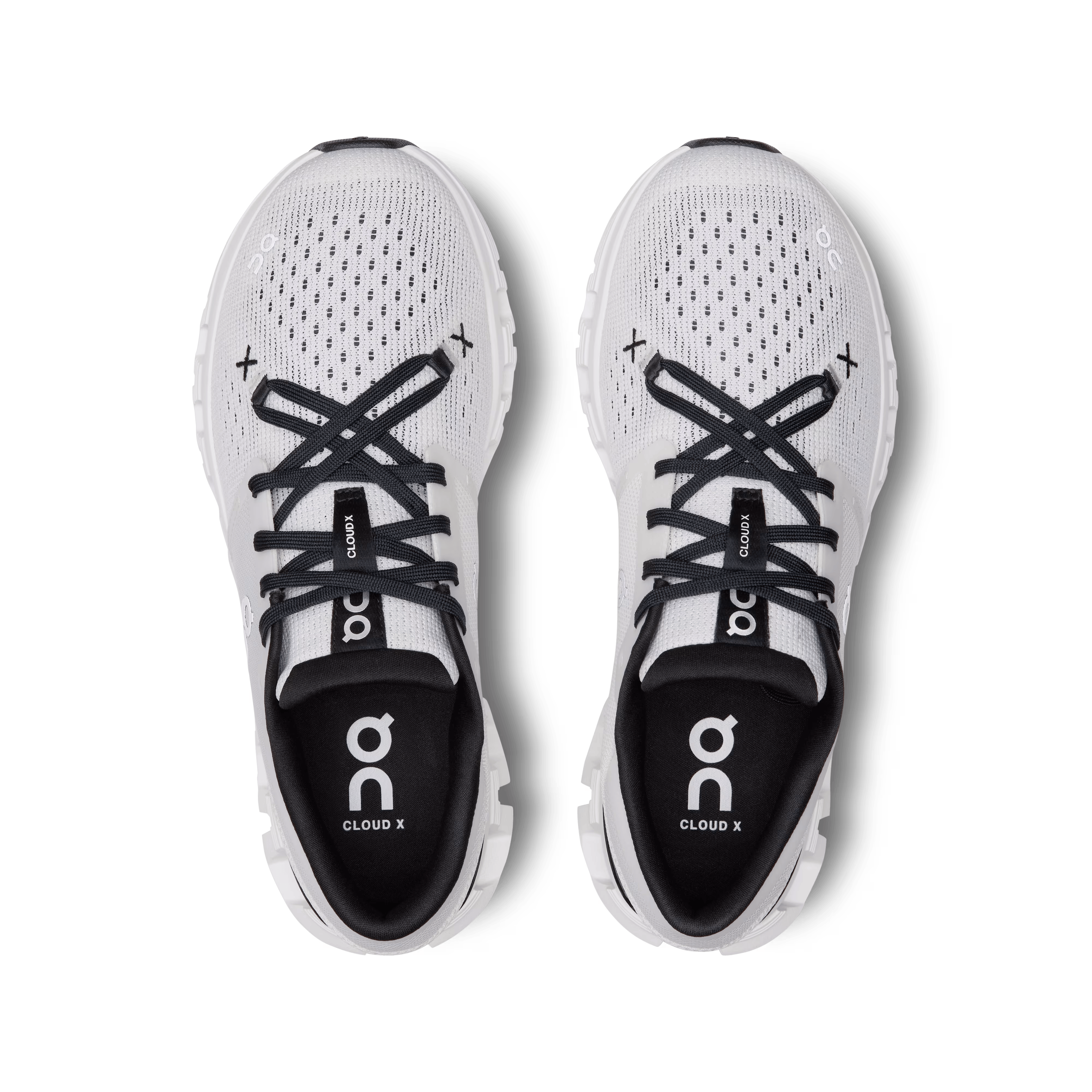 On Cloud Running Shoes On Cloud Women's Cloud X4 Running Shoes- Ivory/ Black