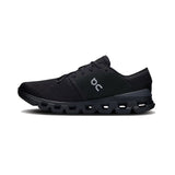 On On Running Mens Cloud X4 Running Shoes- Black / Eclipse