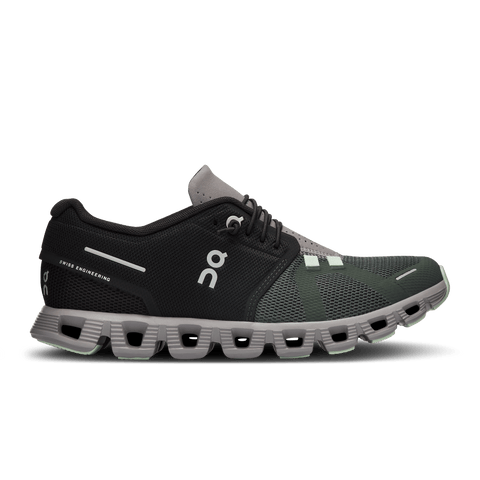 On Running Shoes 5 / Black Lead On Running Womens Cloud 5 Running Shoes - Black Lead