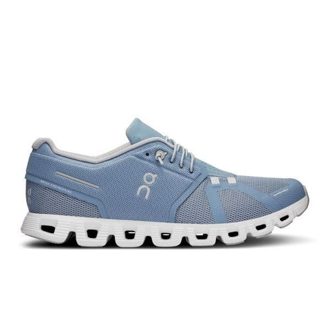 On Running Shoes Chambray / White / 7 / D (Medium) On Running Mens Cloud 5 Running Shoes - Chambray / White