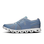 On Running Shoes On Running Mens Cloud 5 Running Shoes - Chambray / White
