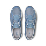 On Running Shoes On Running Mens Cloud 5 Running Shoes - Chambray / White