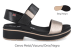 Pepe Menargues Ankle Strap Sandals 35 EU / Black / B (Medium) Pepe Menargues Womens Sandalia New York Sandal - Black/Gold