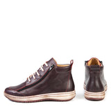 Portofino Ankle Boots Portofino Women's Dual Zip Sneaker Boots- Burdeo