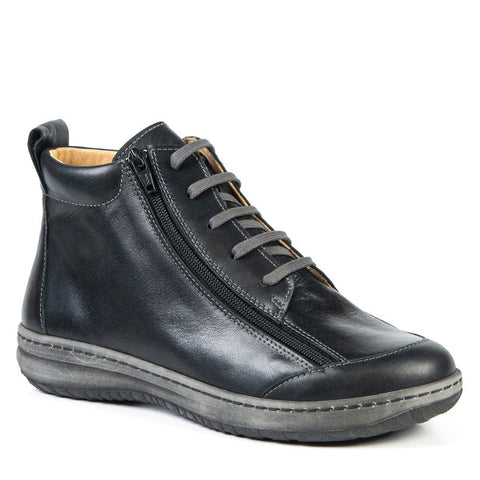 Portofino Ankle Boots Wide / Black / 35 EU Portofino Women's Dual Zip Sneaker Boots- Nero