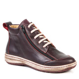 Portofino Ankle Boots Wide / Bugundy / 35 EU Portofino Women's Dual Zip Sneaker Boots- Burdeo