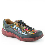 Portofino Lifestyle Sneakers Wide / Black Multi / 35 EU Portofino Women's Pattern Lace & Zip Sneakers- Mexico