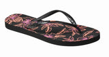 Reef Flip Flop Sandals Reef Women's Seaside Flips- Coral Hibiscus