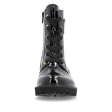 Remonte Ankle Boots Remonte Women's D8683-00 Mid Lace Dress Boots- Black Patent