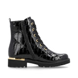 Remonte Ankle Boots Remonte Women's D8683-00 Mid Lace Dress Boots- Black Patent
