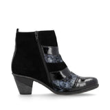 Remonte Ankle Boots Remonte Women's D8798-03 Low Heeled Dress Boots- Black Combi
