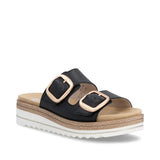 Remonte Ankle Strap Sandals Medium / Black / 35 EU Remonte Women's D0Q66-00 Wedge Slides- Black