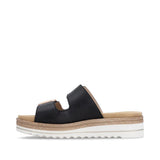 Remonte Ankle Strap Sandals Remonte Women's D0Q66-00 Wedge Slides- Black