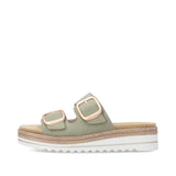 Remonte Ankle Strap Sandals Remonte Women's D0Q66-52 Wedge Slides- Green