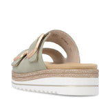 Remonte Ankle Strap Sandals Remonte Women's D0Q66-52 Wedge Slides- Green