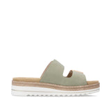 Remonte Ankle Strap Sandals Remonte Women's D0Q66-52 Wedge Slides- Green