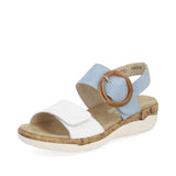 Remonte Ankle Strap Sandals Remonte Women's R6853-10 Adjustable Sandals- Blue