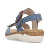 Remonte Ankle Strap Sandals Remonte Women's R6853-15 Adjustable Sandals- Blue Combi