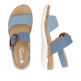Remonte Ankle Strap Sandals Remonte Women's R6853-15 Adjustable Sandals- Blue Combi