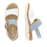 Remonte Ankle Strap Sandals Remonte Womens Two Strap Sandals - Blue