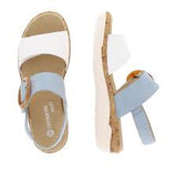 Remonte Ankle Strap Sandals Remonte Womens Two Strap Sandals - Blue