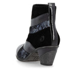 Remonte Booties Remonte Short Heeled Bootie- Black Combi