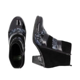 Remonte Booties Remonte Women's D8798-03 Short Heeled Booties- Black Combi