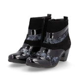 Remonte Booties Remonte Women's D8798-03 Short Heeled Booties- Black Combi