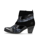 Remonte Booties Remonte Women's D8798-03 Short Heeled Booties- Black Combi