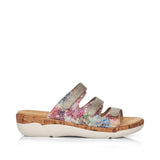 Remonte Heeled & Wedge Sandals Remonte Women's R6851-90 Three Strap Sandals- Multicoloured