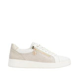 Remonte Lifestyle Sneakers Medium / White Combi / 35 EU Remonte Women's D2E00-81 Zip & Lace Sneakers- White/ Gold