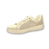 Remonte Lifestyle Sneakers Remonte Women's D2E00-81 Zip & Lace Sneakers- White/ Gold
