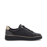 Remonte Lifestyle Sneakers Remonte Women's Zip & Lace Sneakers- Black