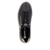 Remonte Lifestyle Sneakers Remonte Women's Zip & Lace Sneakers- Black