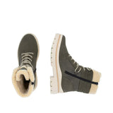 Remonte Tall Boots Remonte Women's D0C77-54 Mid Lace & Zip Winter Boots- Green Combi