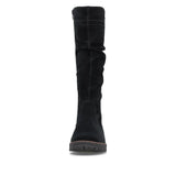 Remonte Tall Boots Remonte Women's D3W71-02 Tall Waterproof Boots - Black Suede