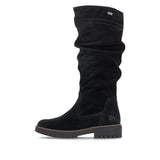 Remonte Tall Boots Remonte Women's D3W71-02 Tall Waterproof Boots - Black Suede