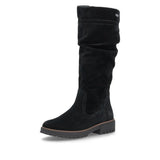 Remonte Tall Boots Remonte Women's D3W71-02 Tall Waterproof Boots - Black Suede