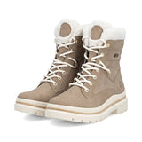 Remonte Tall Boots Remonte Women's Mid Lace & Zip Winter Boots- Brown Combi